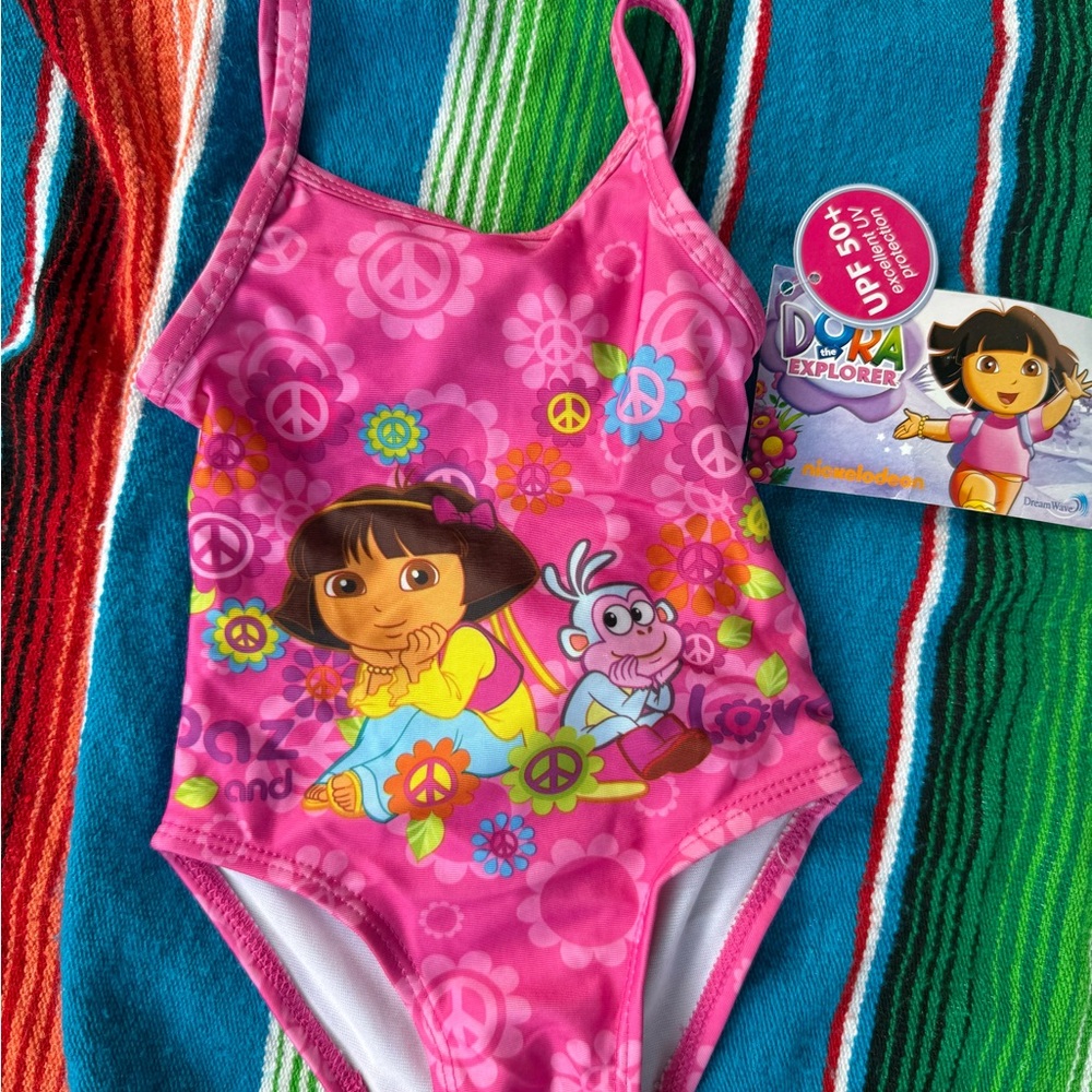 Dora 2010 Pink Kids Swimsuit 12 m